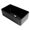 Alfi Brand Black Matte Smooth Apron 33" x 18" Single Bowl Fireclay Farm Sink ABF3318S-BM - alternate 7